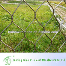 Alibaba china supplier hand woven flexible stainless steel cable mesh